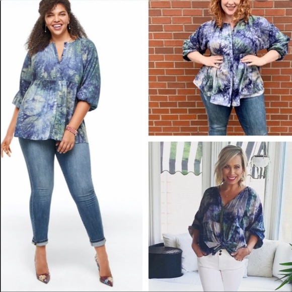 CAbi Tops - 🔥 NWT CAbi Tie Dye Woodstock Top Spring 2020 Size Medium